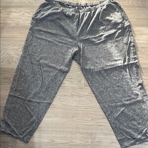 Eileen Fisher Gray Relaxed Track Pants with Elastic Waistband